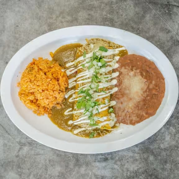 Enchiladas Verdes.