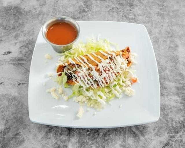 Crispy Potato Tacos Combo.